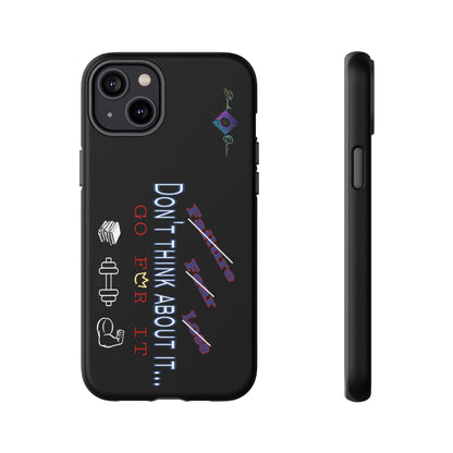 BlackOnion Brand New Phone Case - with Motivational Workout Motif’Don’t think ‘💪🔥🫵