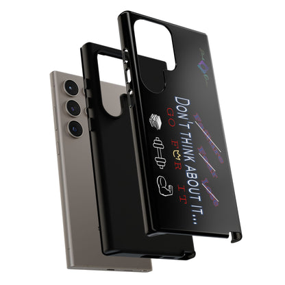 BlackOnion Brand New Phone Case - with Motivational Workout Motif’Don’t think ‘💪🔥🫵