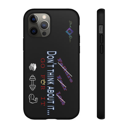 BlackOnion Brand New Phone Case - with Motivational Workout Motif’Don’t think ‘💪🔥🫵