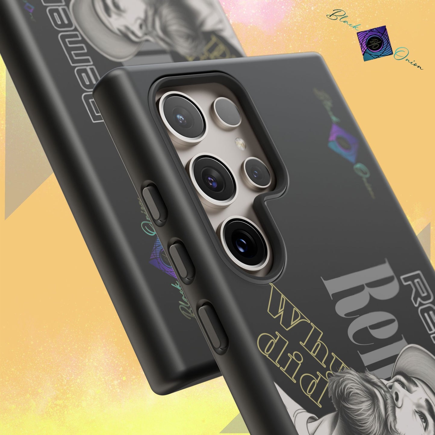 BlackOnion Brand New Phone Case - with Motivational Workout Motif’Remember ‘💪🔥🫵