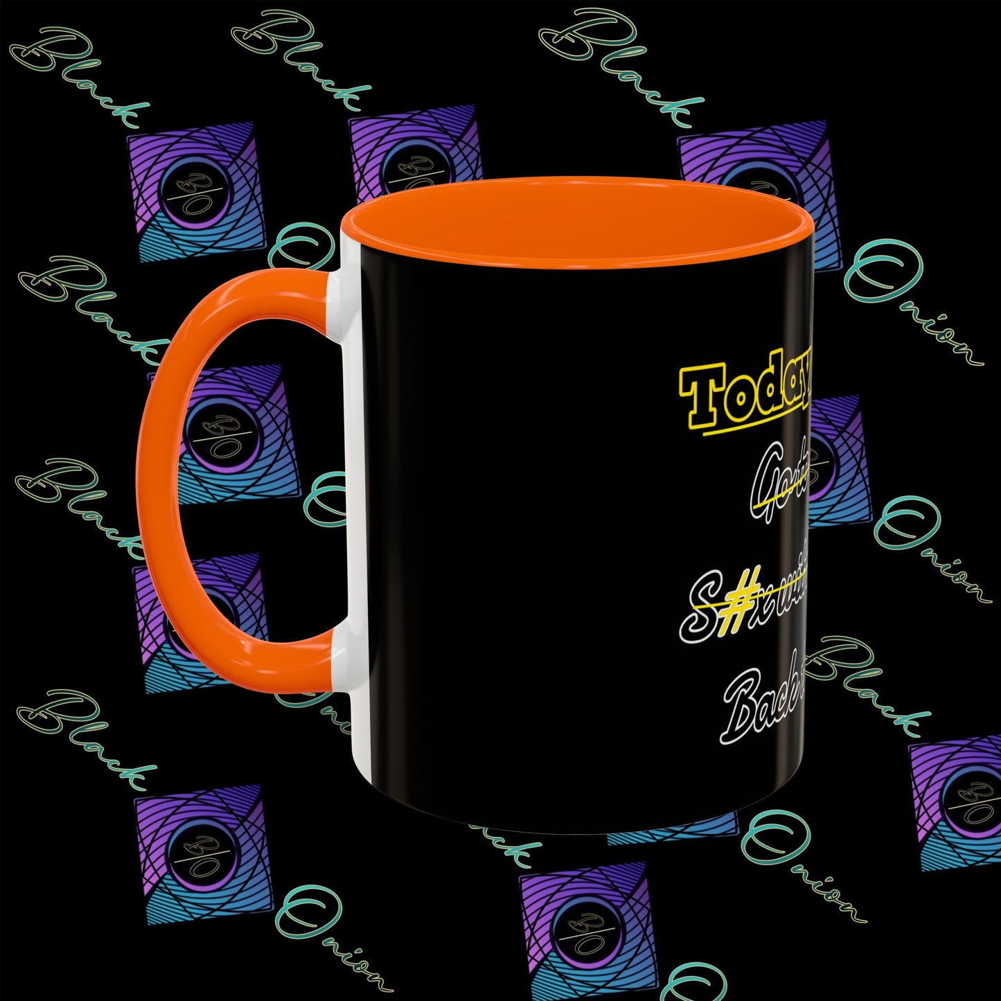 BlackOnion Coffee Mug - 11oz with Workout Motif ‘Today To Do List ’🔥💪🫵
