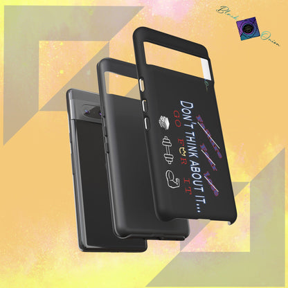 BlackOnion Brand New Phone Case - with Motivational Workout Motif’Don’t think ‘💪🔥🫵