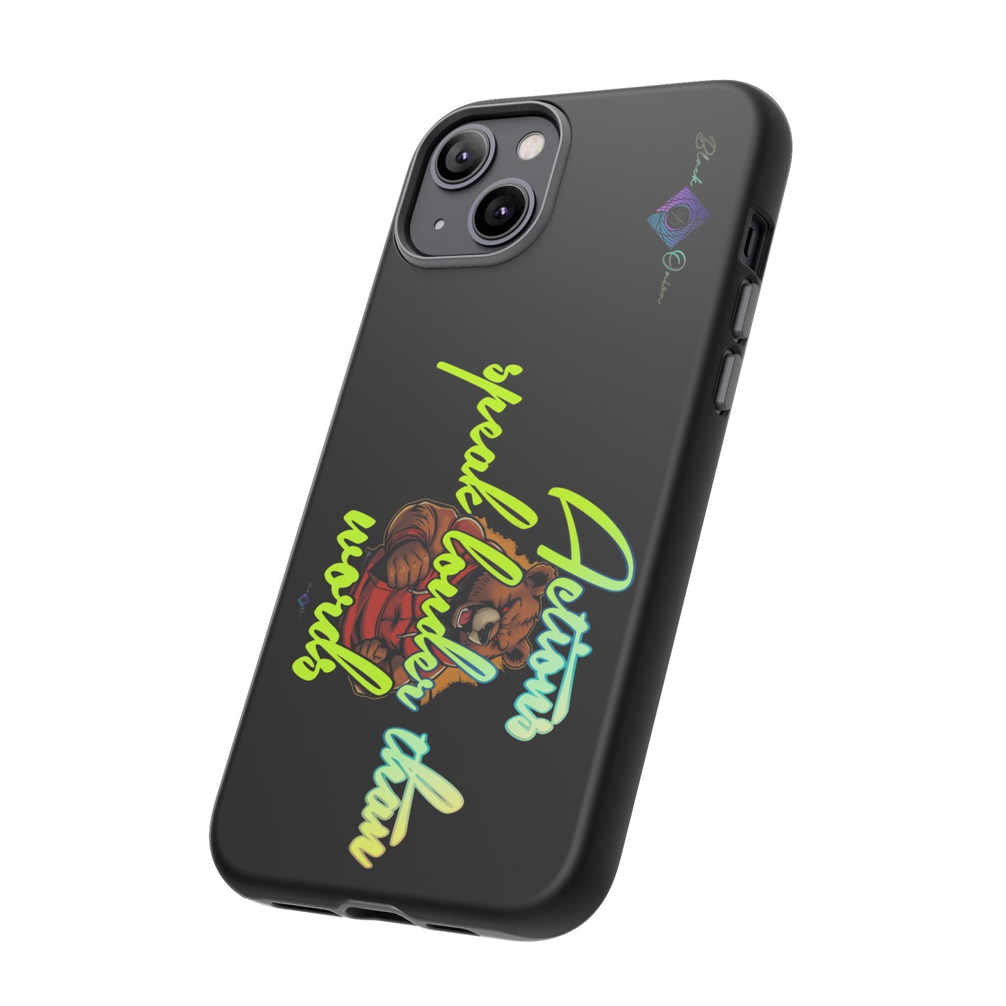 BlackOnion Brand New Phone Case - with Motivational Workout Motif ‘Actions speak lauder ‘💪🔥🫵