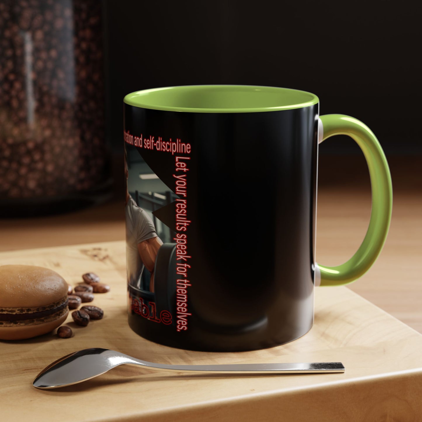 BlackOnion Coffee Mug Serial 2 with Workout Motif ‘Unstoppable’🫵🔥💪