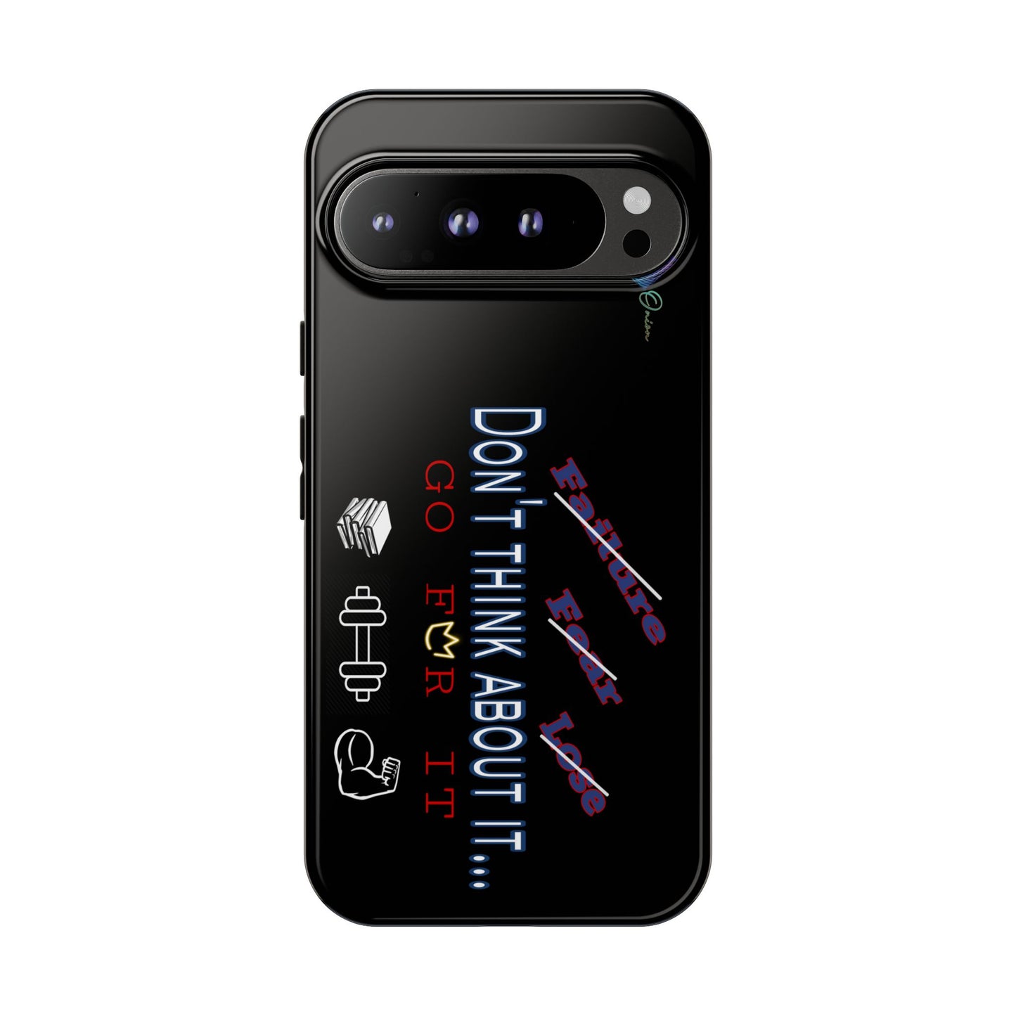 BlackOnion Brand New Phone Case - with Motivational Workout Motif’Don’t think ‘💪🔥🫵