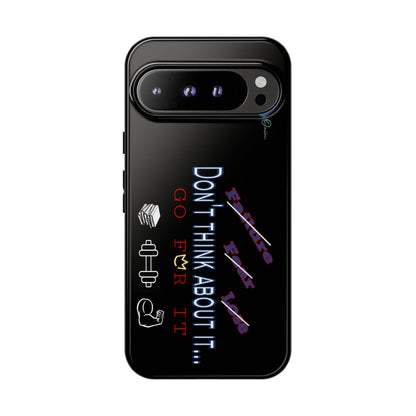 BlackOnion Brand New Phone Case - with Motivational Workout Motif’Don’t think ‘💪🔥🫵