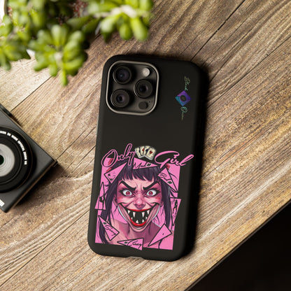 BlackOnion Brand New Phone Case - with Motivational Workout Motif’ Mad Girl💋🌸 ‘🔥🫵