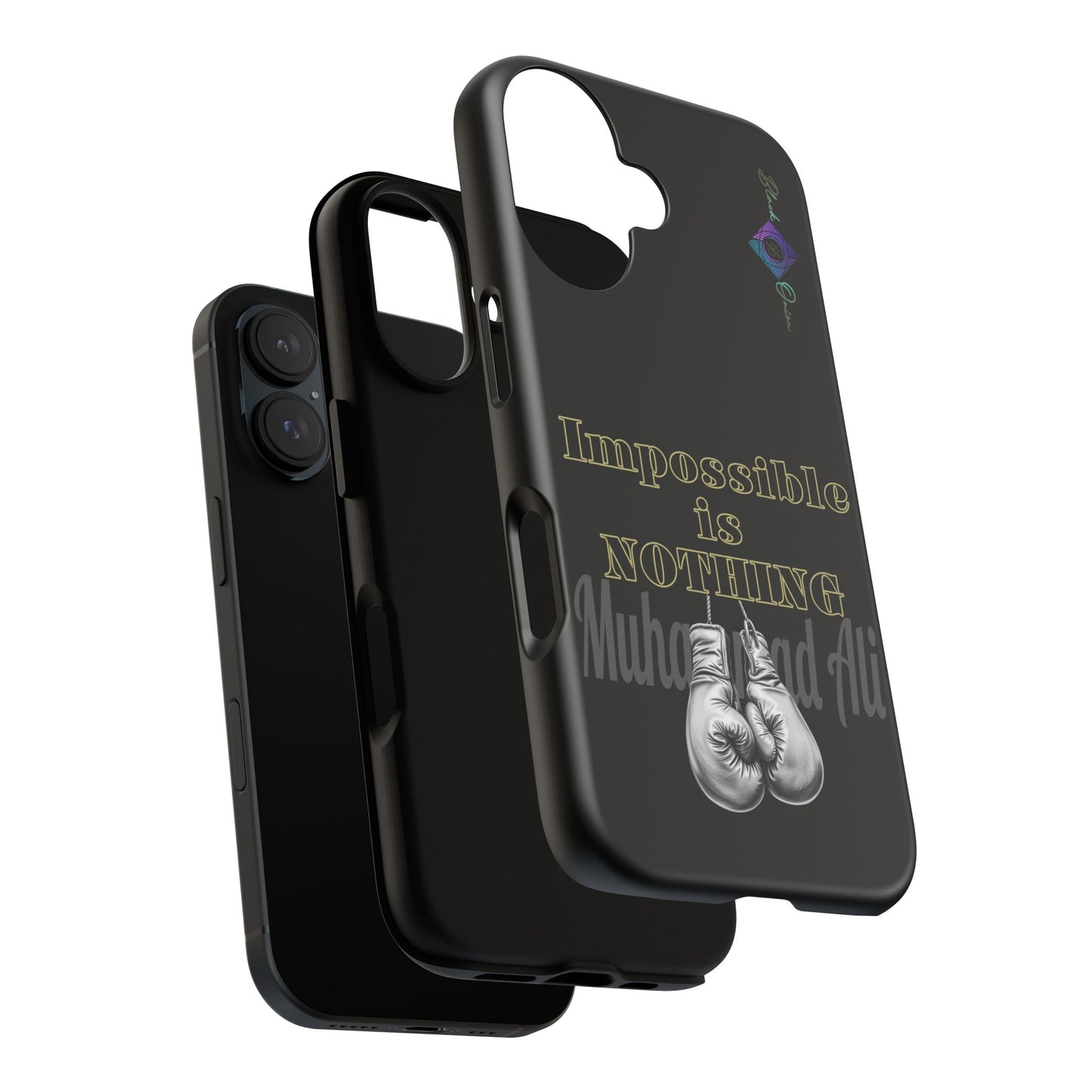 BlackOnion Brand New Phone Case - with Motivational Workout Motif ’Impossible ‘💪🔥🫵