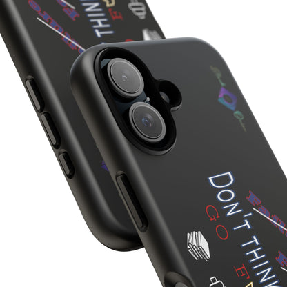 BlackOnion Brand New Phone Case - with Motivational Workout Motif’Don’t think ‘💪🔥🫵