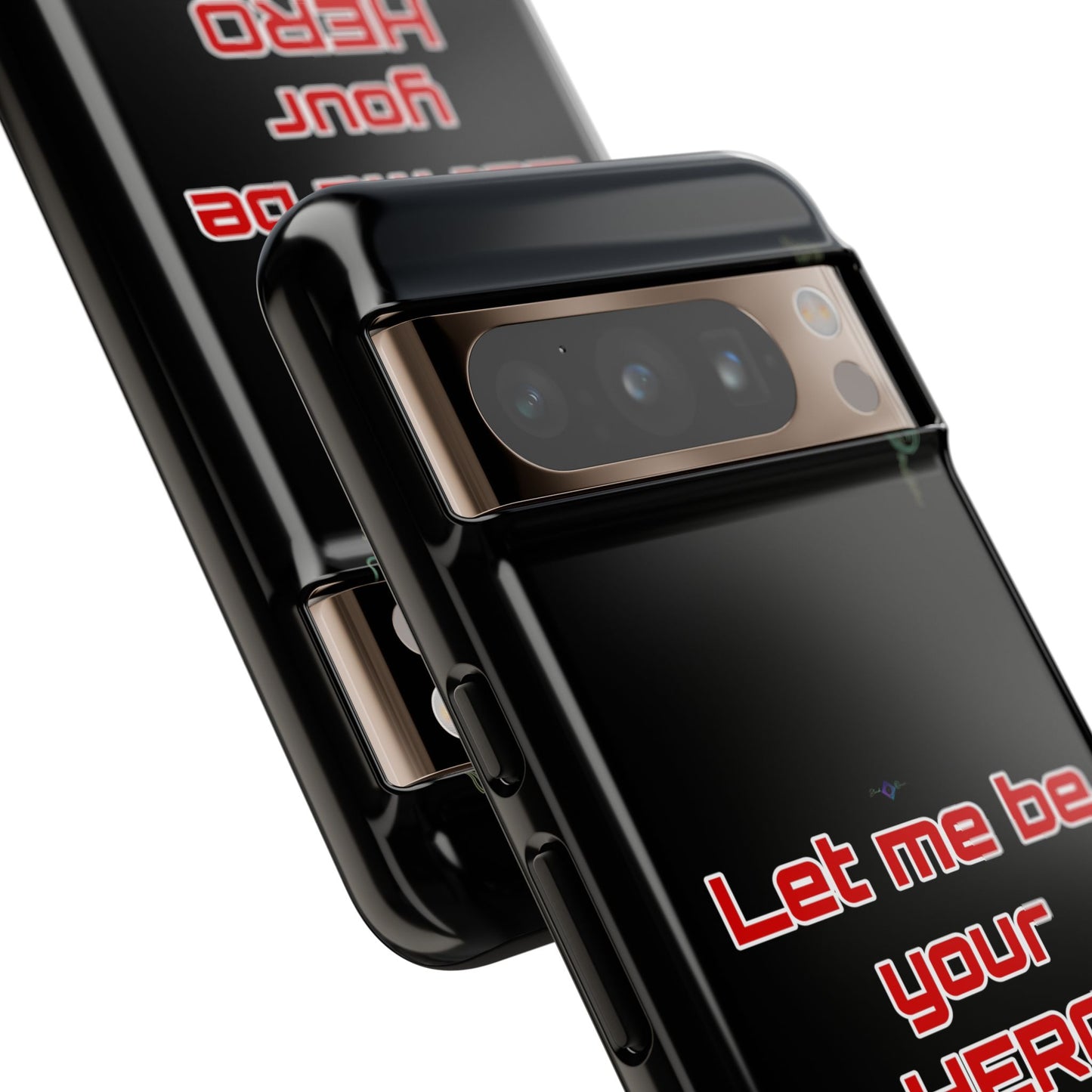 BlackOnion Brand New Phone Case - with Motivational Workout Motif’Let me be your Hero ‘💪🔥🫵