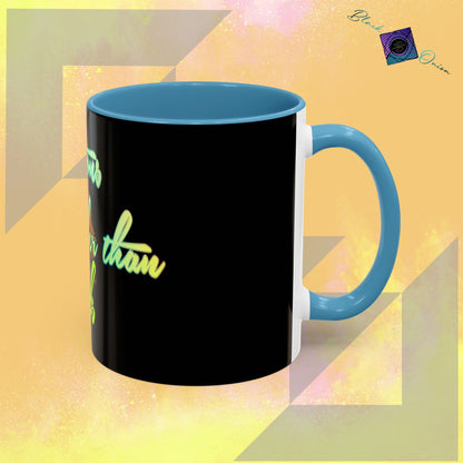 BlackOnion Coffee Mug 2 with Workout Motif ‘Actions speak lauder than words V2’🫵🔥💪