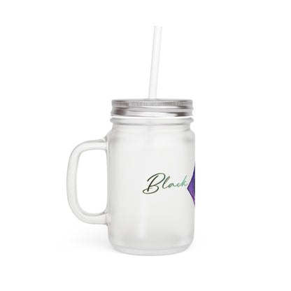 BlackOnion Personalized Mason Jar Tumbler with B/O Design 🔥💪🫵