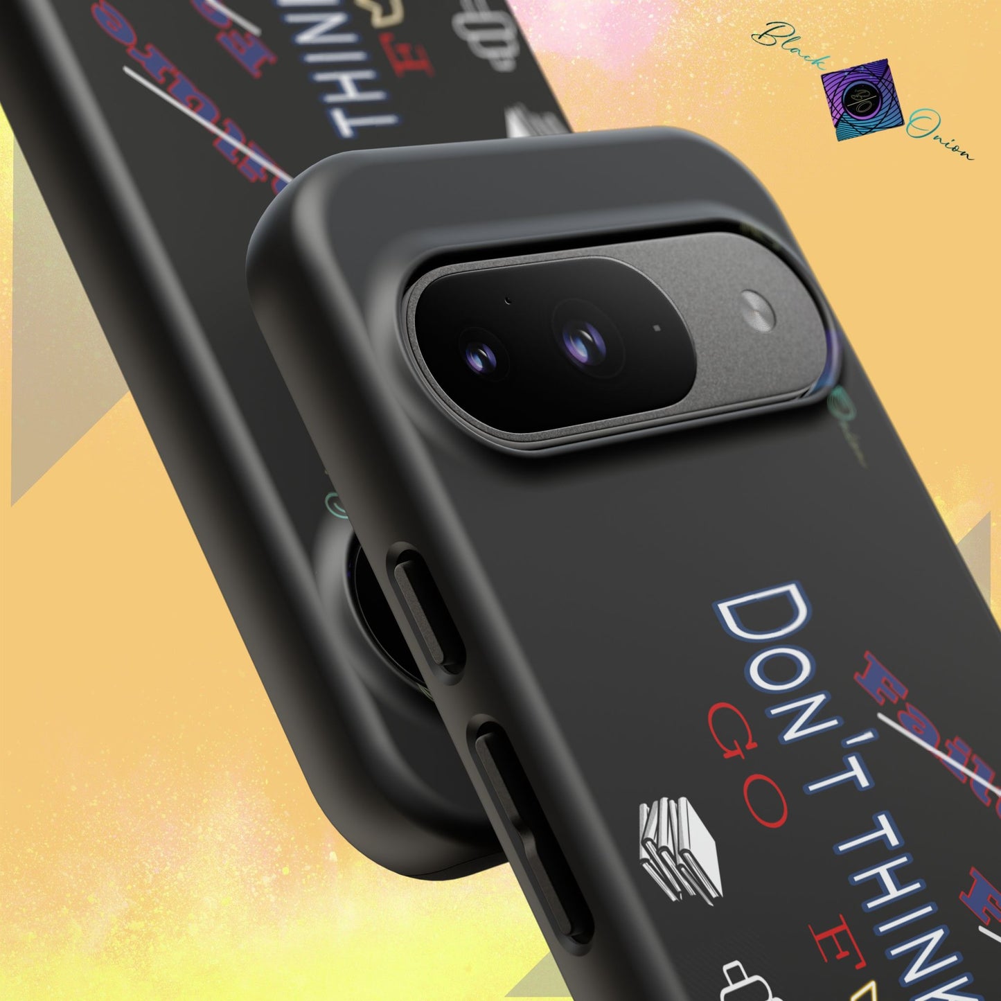 BlackOnion Brand New Phone Case - with Motivational Workout Motif’Don’t think ‘💪🔥🫵
