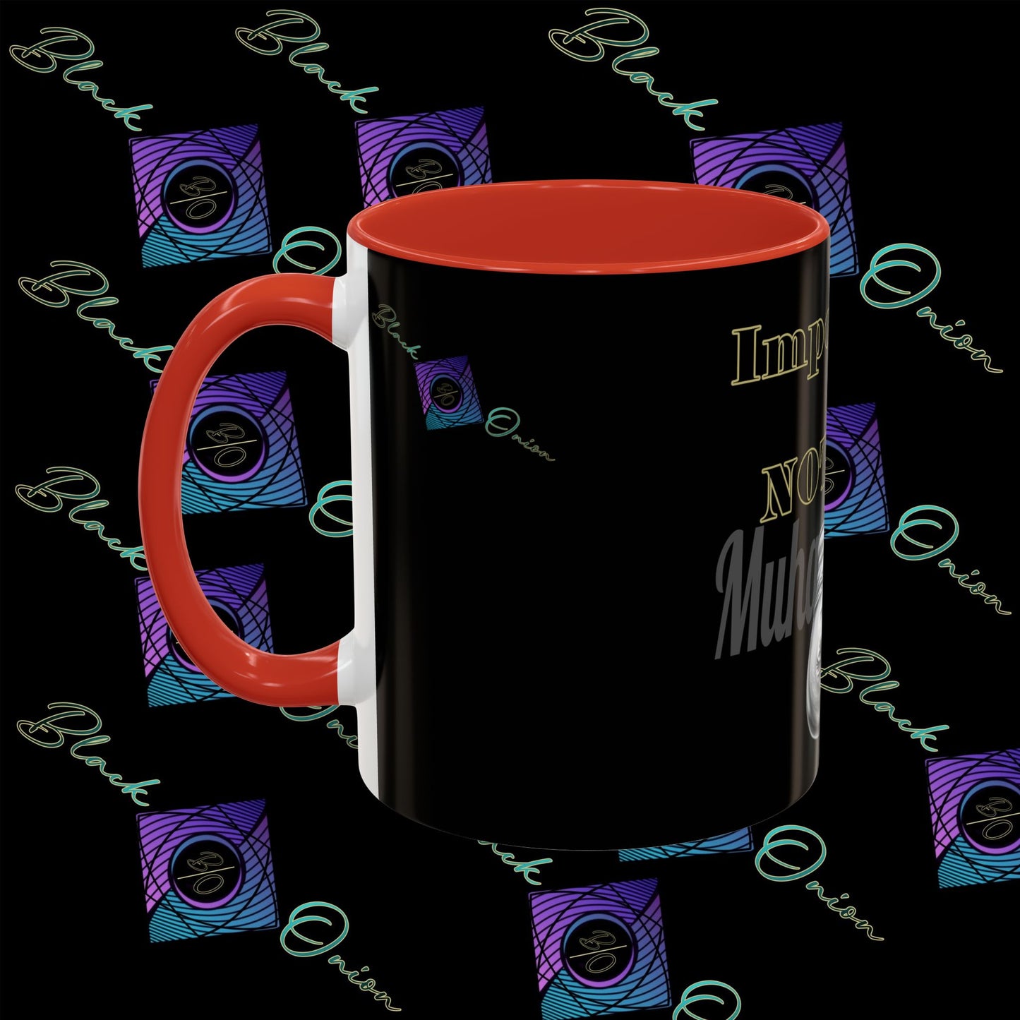 BlackOnion Coffee Mug - 11oz with Workout Motif ‘Impossible is nothing’🔥💪🫵