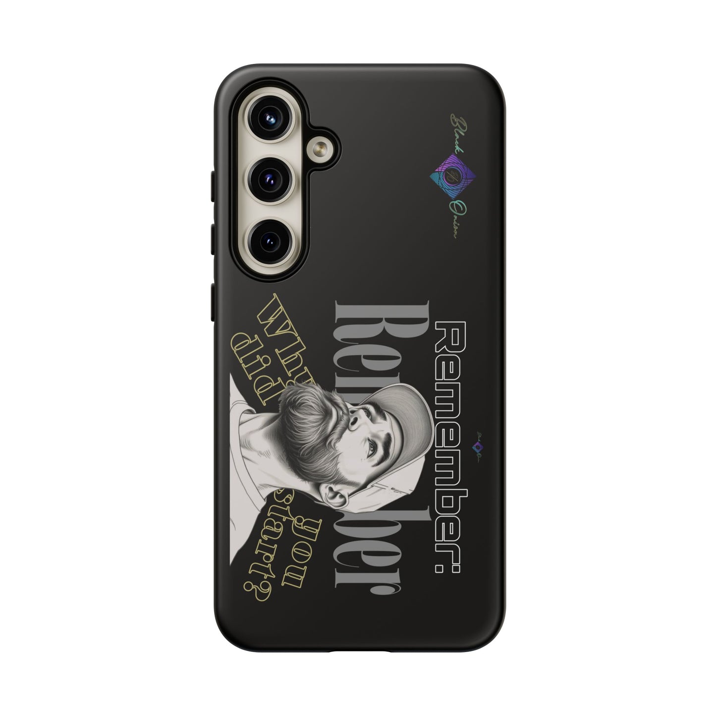 BlackOnion Brand New Phone Case - with Motivational Workout Motif’Remember ‘💪🔥🫵