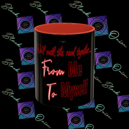 BlackOnion Coffee Mug Serial 2 with Workout Motif ‘ We’ll walk this road together’🫵🔥💪