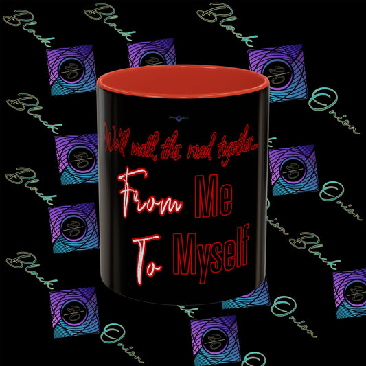 BlackOnion Coffee Mug Serial 2 with Workout Motif ‘ We’ll walk this road together’🫵🔥💪