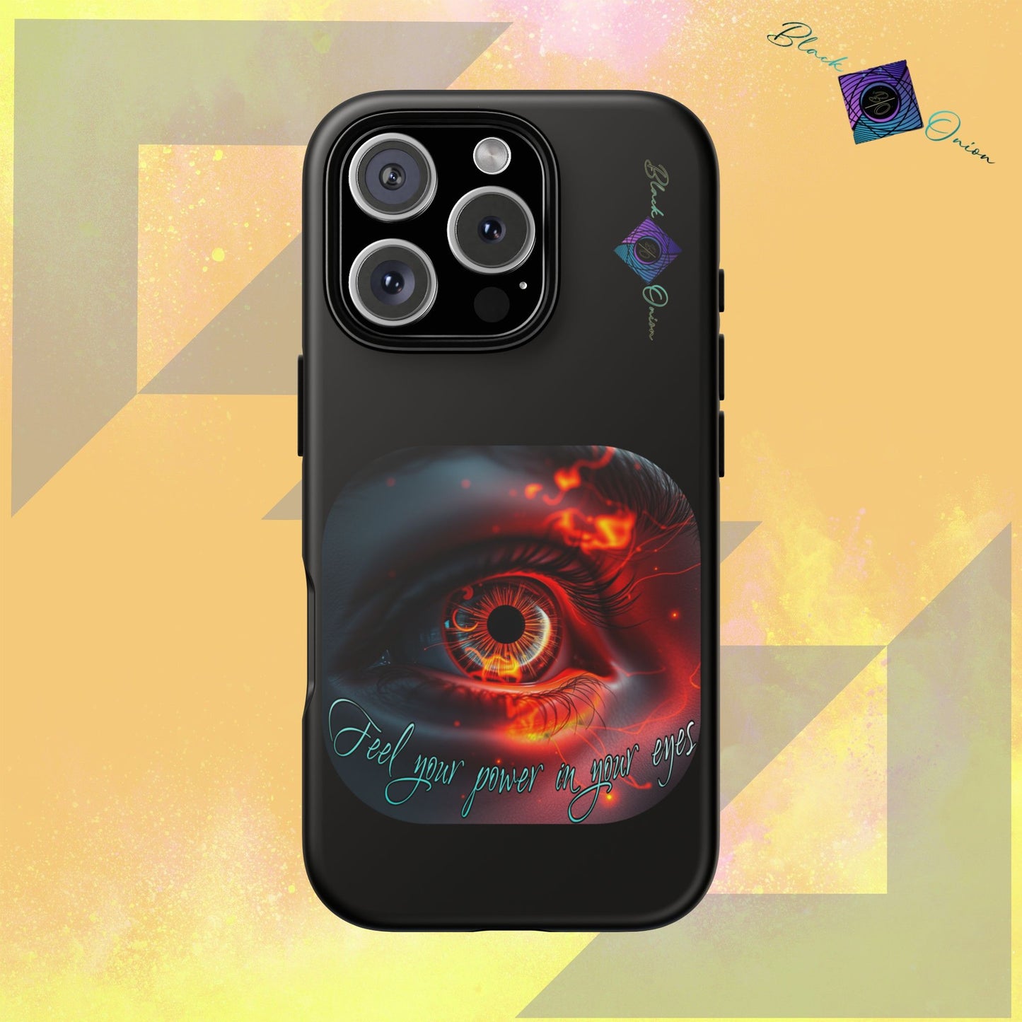BlackOnion Brand New Phone Case - with Motivational Workout Motif ’Feel your power  ‘💪🔥🫵