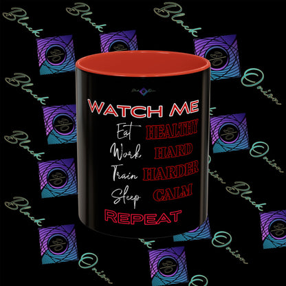 BlackOnion Coffee Mug - 11oz with ‘Watch Me’🔥💪🫵