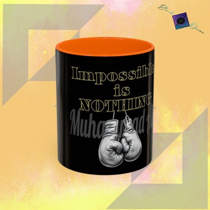 BlackOnion Coffee Mug 2 with Workout Motif ‘Impossible is NothingV2’🫵🔥💪