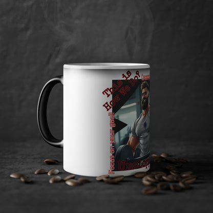 B/O Color Changing Mug with Motif ‘Unstoppable’ 💪🔥🫵
