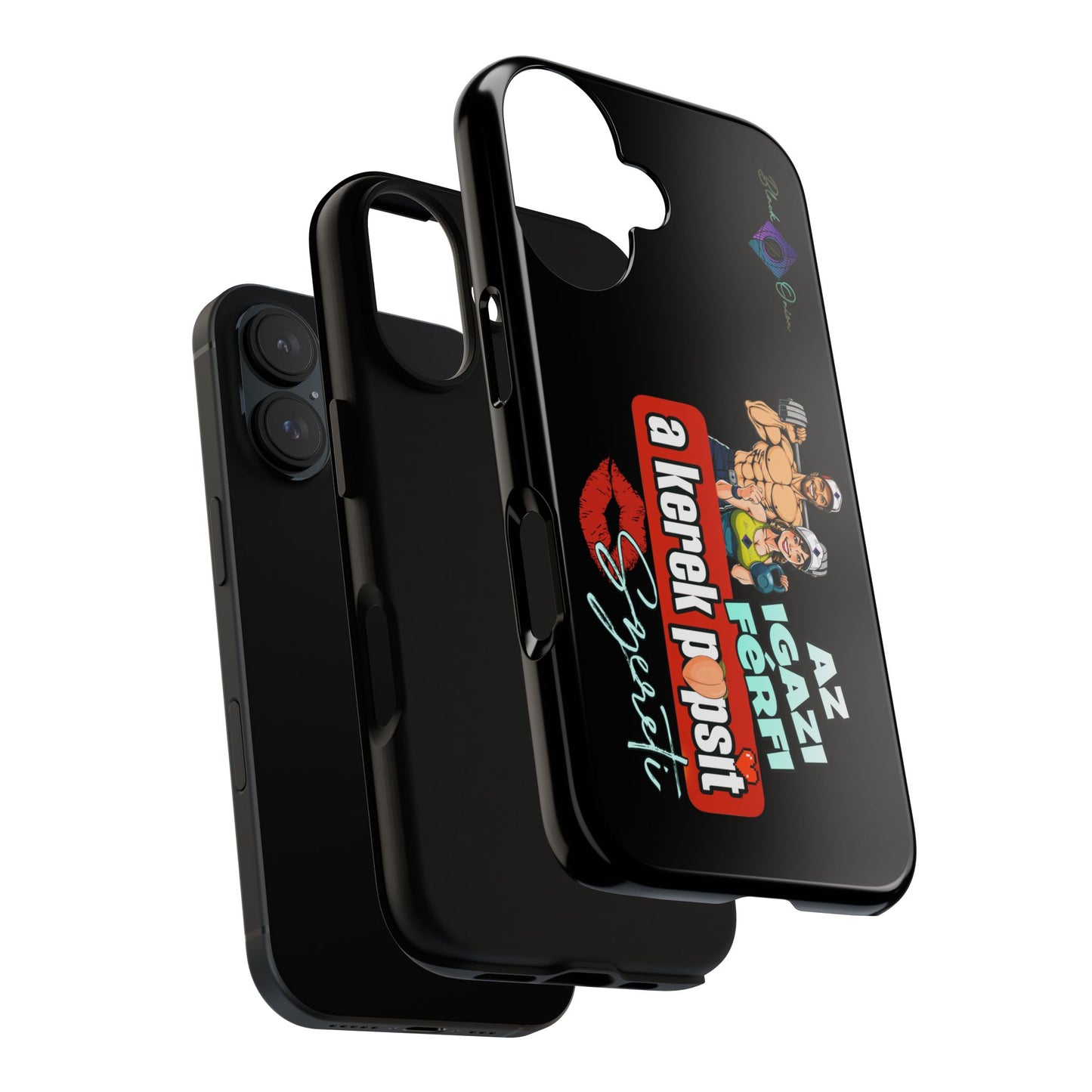 BlackOnion Brand New Phone Case - with Motivational Workout Motif ‘Az igazi férfi ‘💪🔥🫵