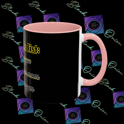 BlackOnion Coffee Mug - 11oz with Workout Motif ‘Today To Do List ’🔥💪🫵