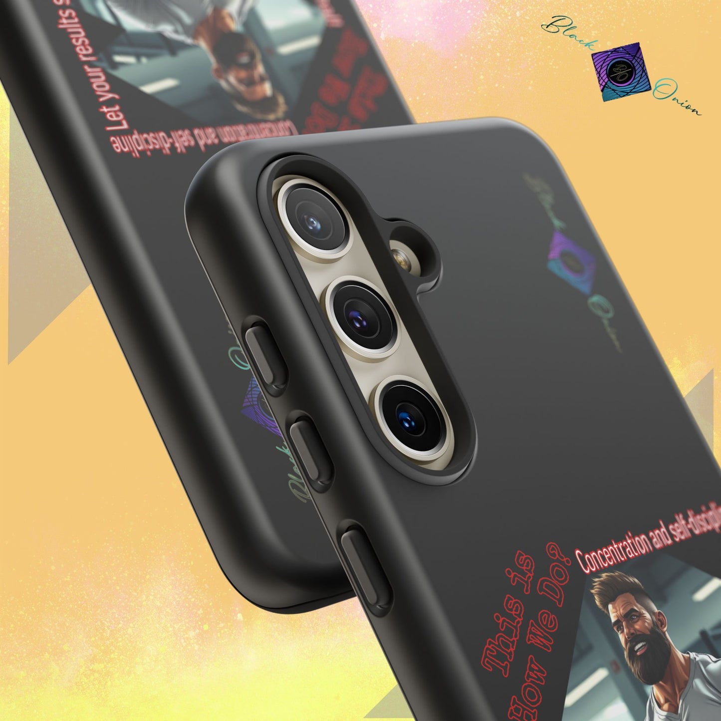 BlackOnion Brand New Phone Case - with Motivational Workout Motif’Unstoppable ‘💪🔥🫵