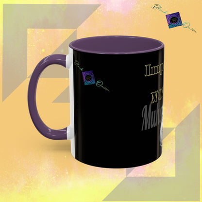 BlackOnion Coffee Mug - 11oz with Workout Motif ‘Impossible is nothing’🔥💪🫵