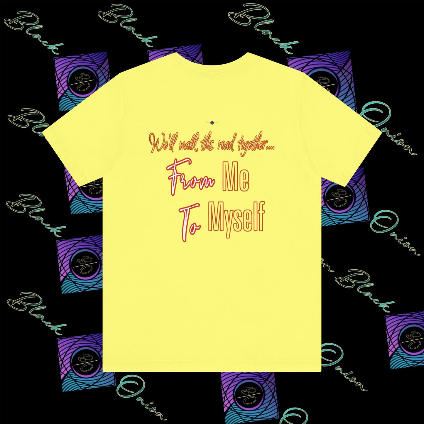 BlackOnion 'From Me ,To Myself' T-Shirt with Workout Motif V4💪🔥