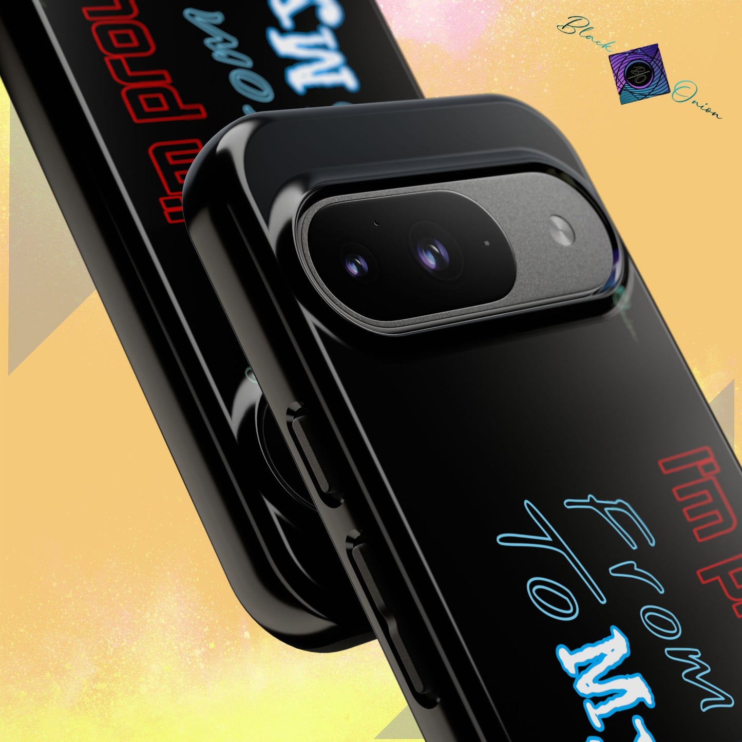 BlackOnion Brand New Phone Case - with Motivational Workout Motif’I’m proud of you ‘💪🔥🫵
