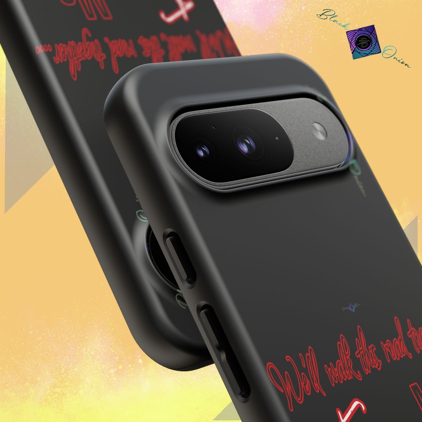 BlackOnion Brand New Phone Case - with Motivational Workout Motif’We’ll walk ‘💪🔥🫵