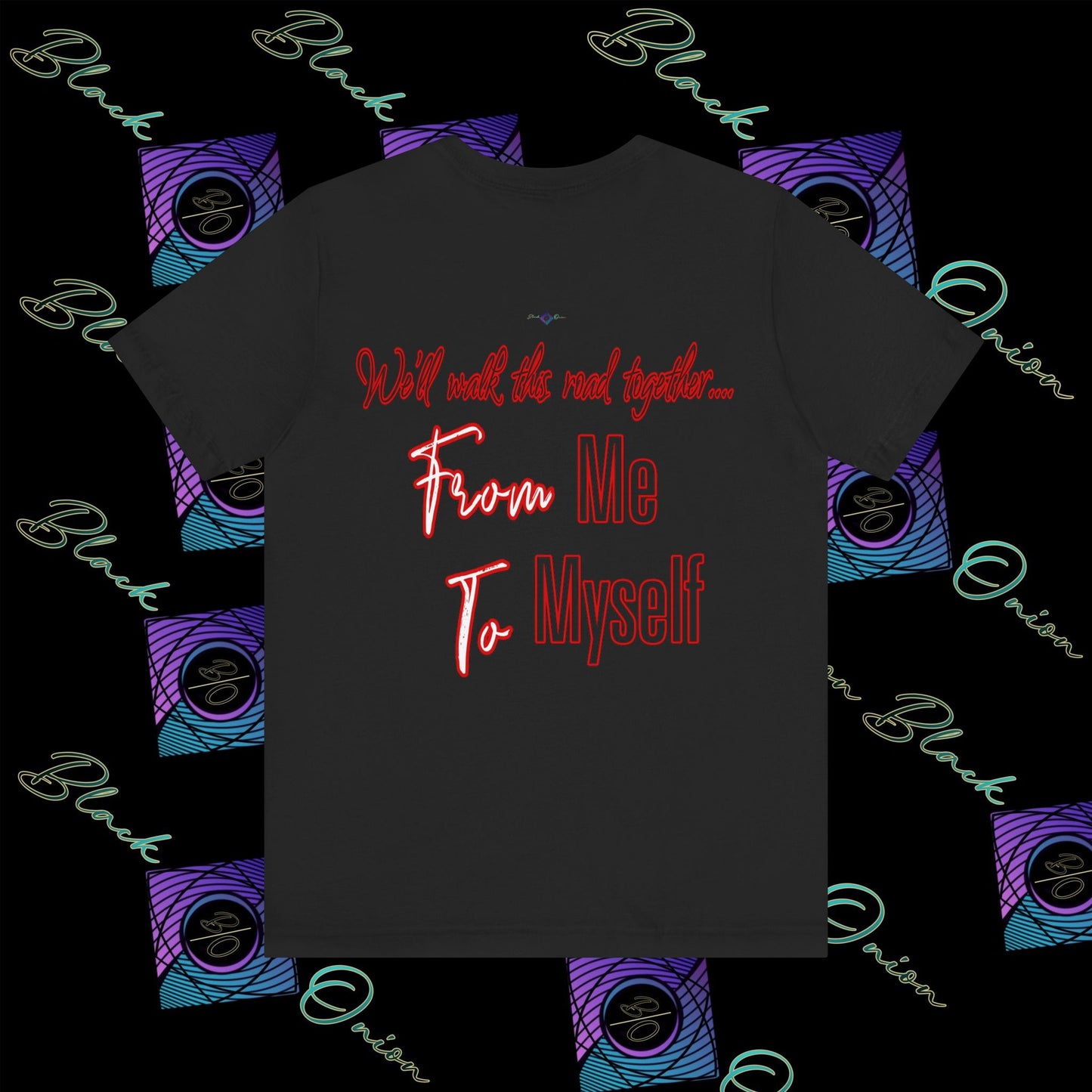 BlackOnion 'From Me ,To Myself' T-Shirt with Workout Motif 💪🔥