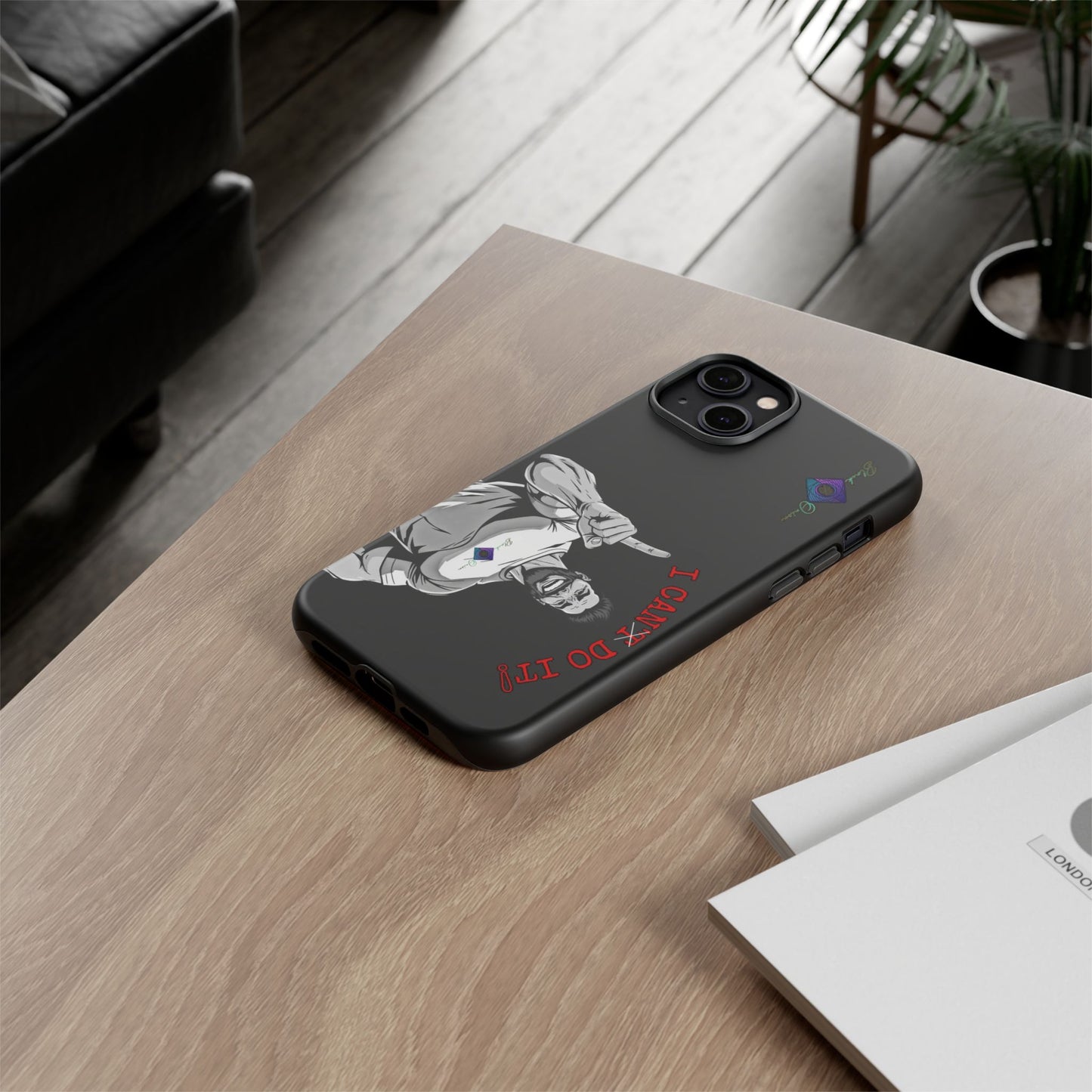 BlackOnion Brand New Phone Case - with Motivational Workout Motif’I Can Do It ‘💪🔥🫵