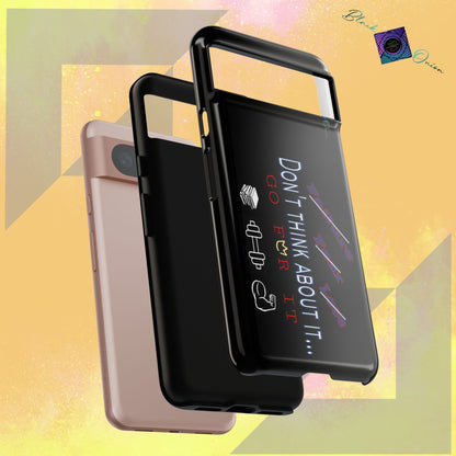 BlackOnion Brand New Phone Case - with Motivational Workout Motif’Don’t think ‘💪🔥🫵