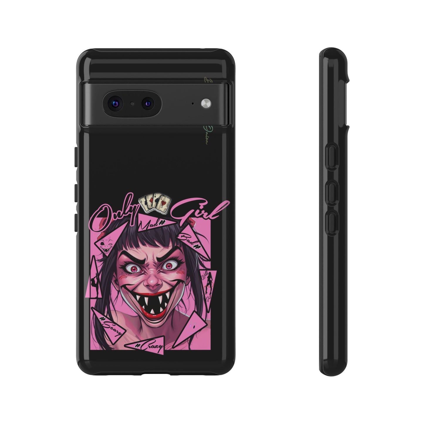 BlackOnion Brand New Phone Case - with Motivational Workout Motif’ Mad Girl💋🌸 ‘🔥🫵