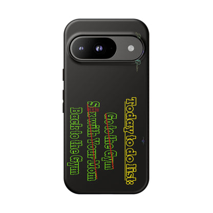 BlackOnion Brand New Phone Case - with Motivational Workout Motif’Today To Do List V2 ‘💪🔥🫵