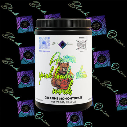 BlackOnion Creatine Monohydrate Supplement (300g, 10.58oz) 🔥💪