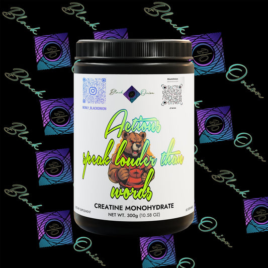 BlackOnion Creatine Monohydrate Supplement (300g, 10.58oz) 🔥💪