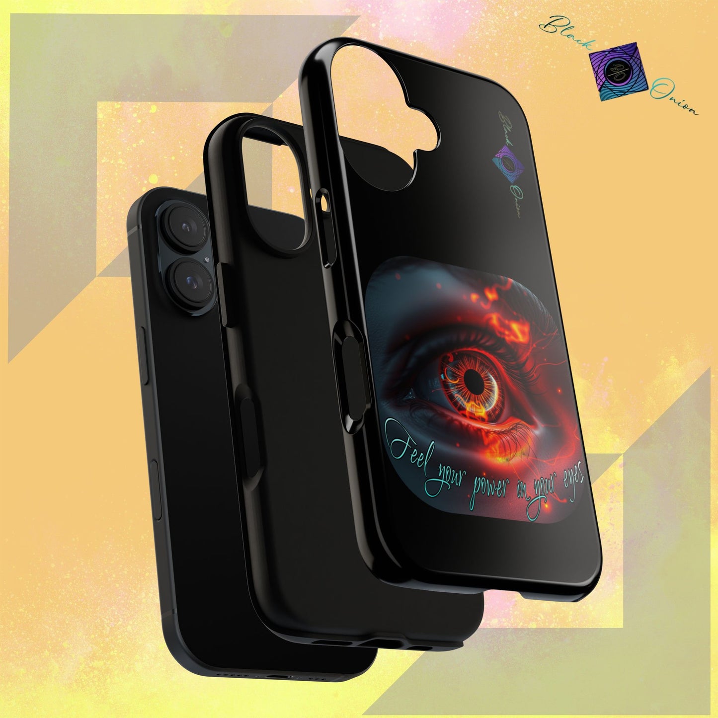 BlackOnion Brand New Phone Case - with Motivational Workout Motif ’Feel your power  ‘💪🔥🫵