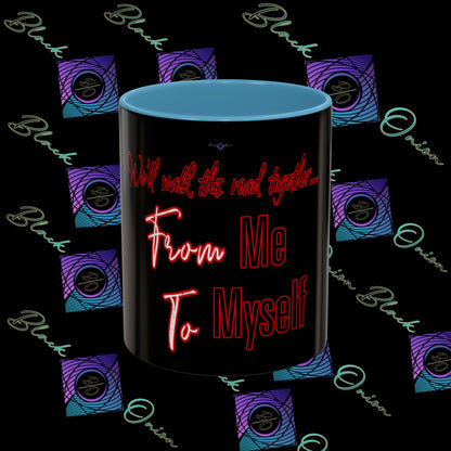 BlackOnion Coffee Mug Serial 2 with Workout Motif ‘ We’ll walk this road together’🫵🔥💪