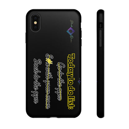 BlackOnion Brand New Phone Case - with Motivational Workout Motif’Today to do list ‘💪🔥🫵