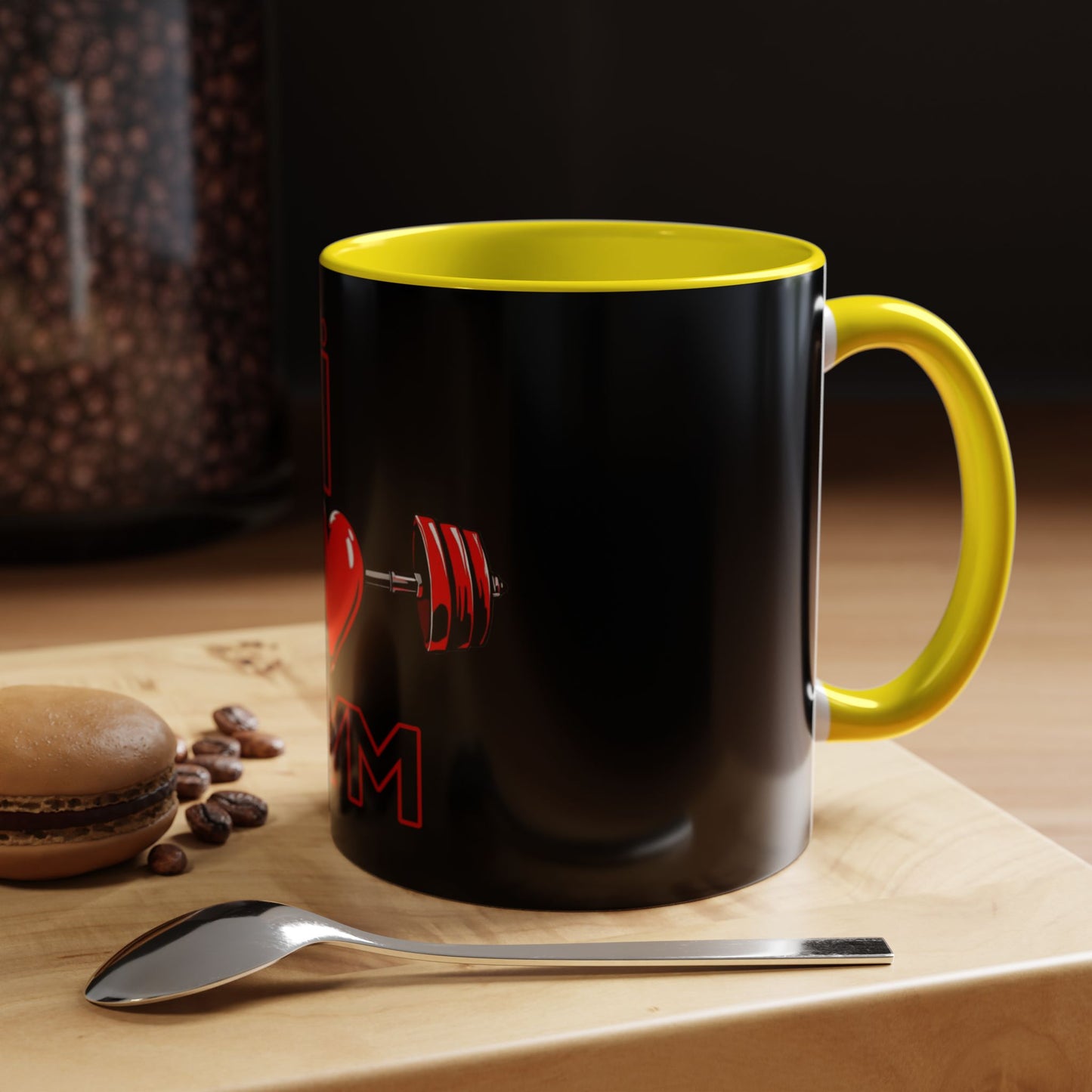 BlackOnion Coffee Mug Serial 2 with Workout Motif ‘I Love Gym ’🫵🔥💪