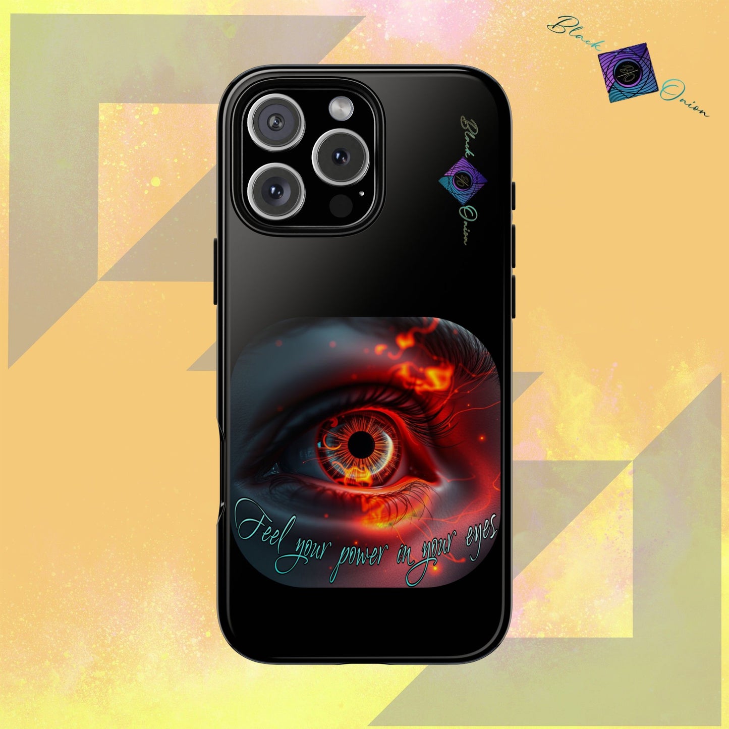 BlackOnion Brand New Phone Case - with Motivational Workout Motif ’Feel your power  ‘💪🔥🫵
