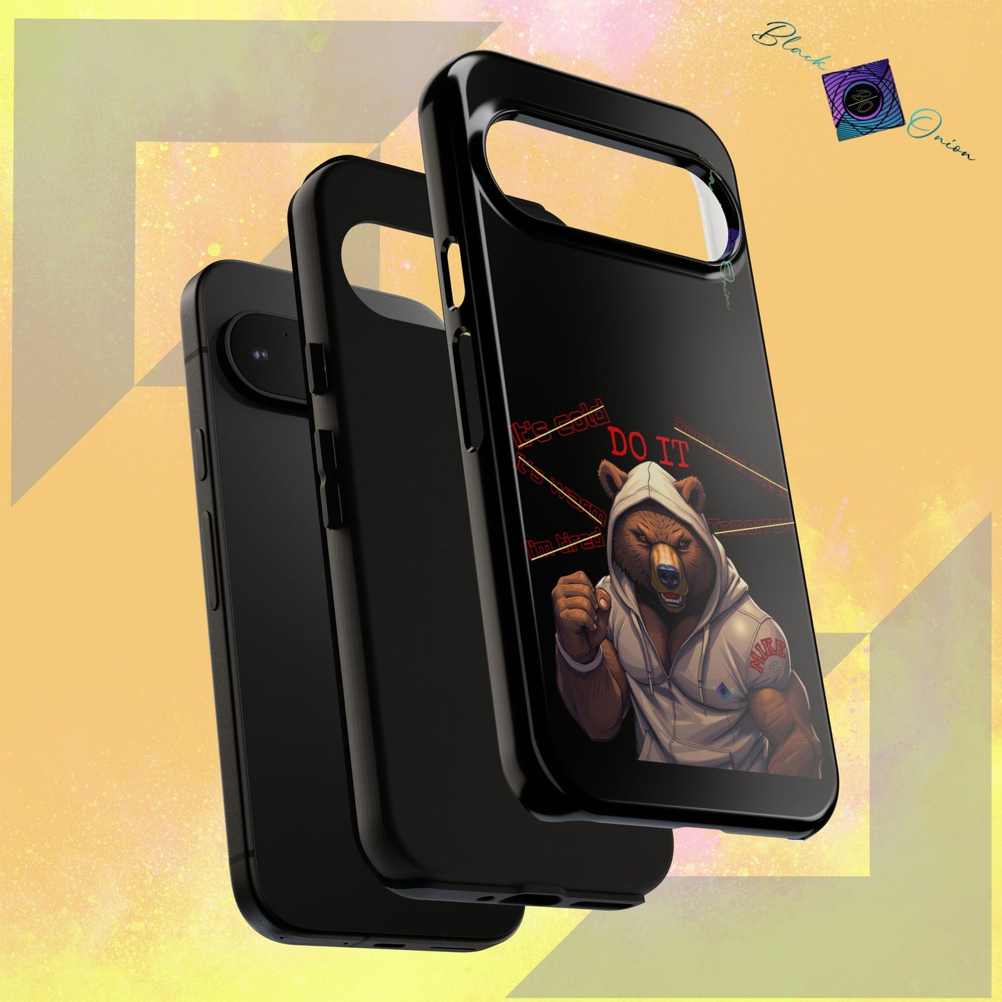 BlackOnion Brand New Phone Case - with Motivational Workout Motif’Do it ‘💪🔥🫵