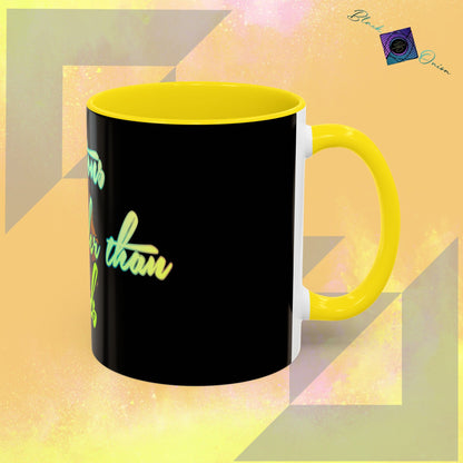 BlackOnion Coffee Mug - 11oz with Workout Motif ‘Actions speak lauder than words’🔥💪🫵