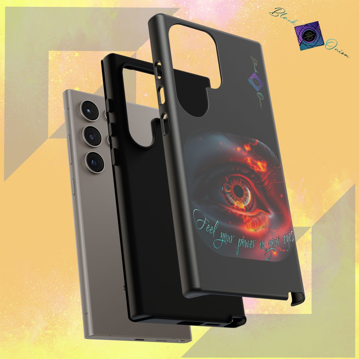 BlackOnion Brand New Phone Case - with Motivational Workout Motif ’Feel your power  ‘💪🔥🫵