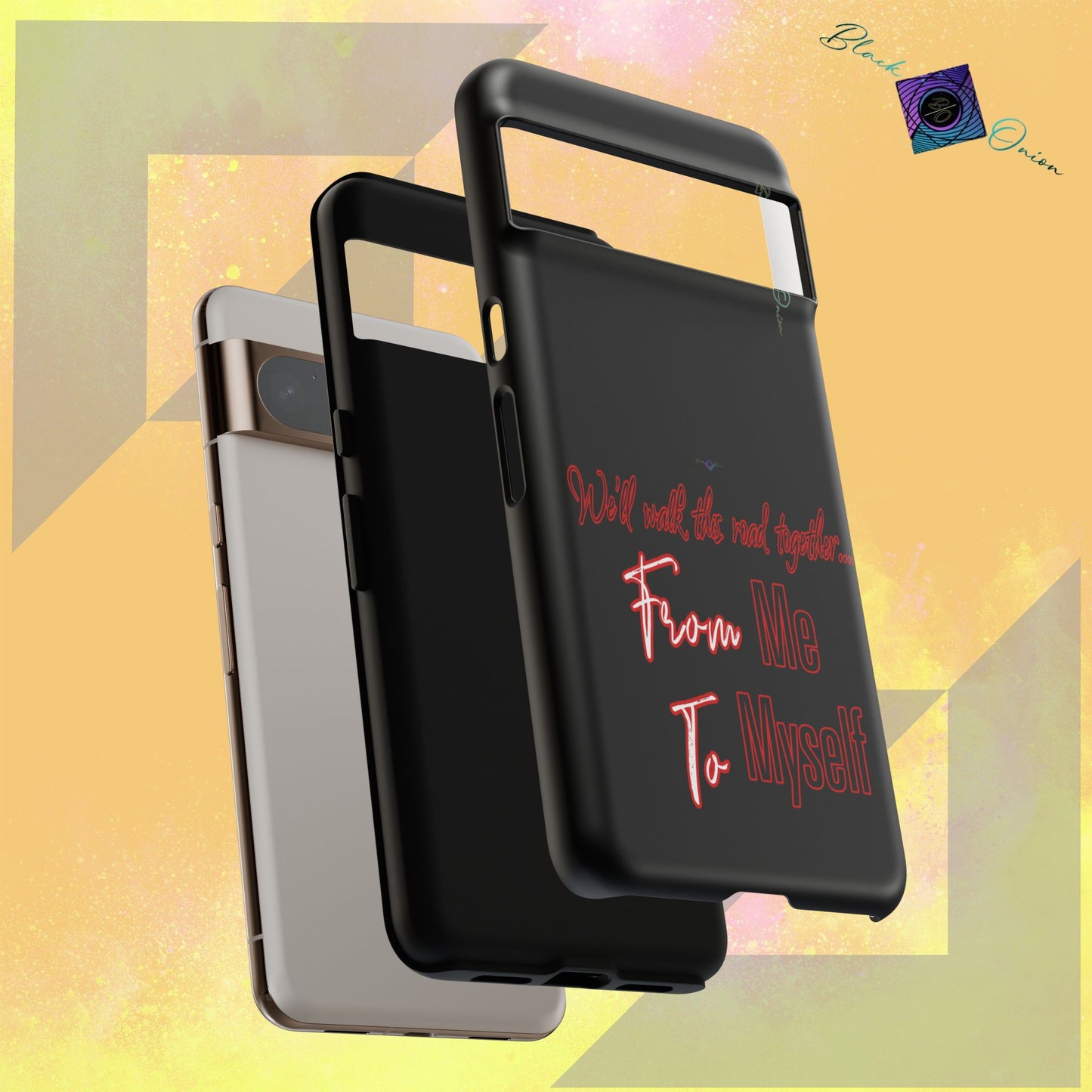 BlackOnion Brand New Phone Case - with Motivational Workout Motif’We’ll walk ‘💪🔥🫵