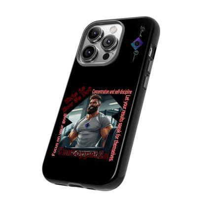 BlackOnion Brand New Phone Case - with Motivational Workout Motif’Unstoppable ‘💪🔥🫵