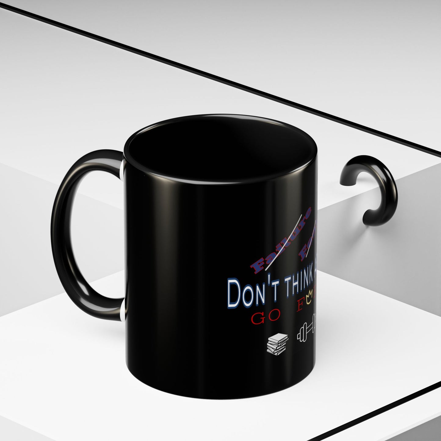BlackOnion Coffee Mug Serial 2 with Workout Motif ‘Don’t think ‘🫵🔥💪